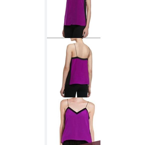 EUC Tibi silk color block spaghetti strap tank sz: 4 - Picture 1 of 7